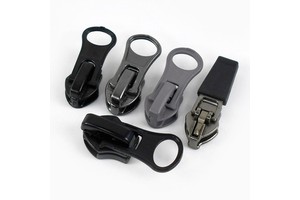 Meetee ZT010 5# DIY Bag Sewing Zipper Slider Alloy Auto-Lock Decorative for Nylon Waterproof Zips Tape for Garments Jacket