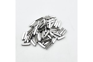 Custom Nickel Teeth Zipper Slider Sustainable Top Stop for Shoes Garments Bags Rectangle Nylon Pin Box with Metal Zipper