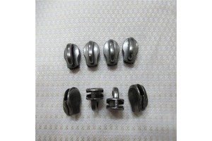 Original Imported YKK Excella Metal Zipper Slider Round Head Gray Teeth