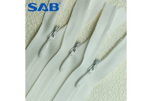 Invisible Nylon Zipper for SAB for Outerwear & Sportswear Garments