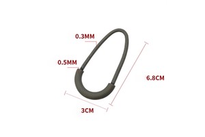 Custom Eco-Friendly Silicone Zipper Puller with Long Chain PVC Slider and Rubber Zipper Head for Sports Clothing