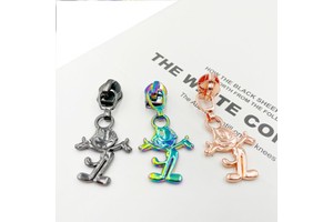 Custom Zipper Slider Hot Sale #5 Non Lock Nylon Zipper Puller for Garments and Schoolbags