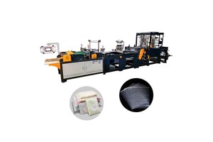Automatic Stand-up Pe Plastic Ziplock Bag Manufacturing Cutting Side Sealing Machine Slider Zipper Pouch Bag Making Machine