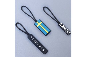 2025 New Custom Logo Zipper Puller Rope Garment Zipper Puller Slider Brand Logo