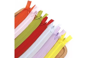 Long Dark Invisible Nylon Auto Lock Slider Zippers for Clothing Cushion Manufacturers Wholesale High Quality Closed-end/Open-end