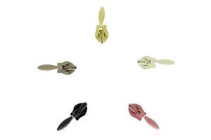 Wholesale Custom Nickel-Free Metal Zipper Bag Puller Invisible Slider for Dresses