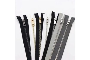 Custom Silver & Black Hoodie Sweatshirt With Gold Zipper Personalized Logo Zipper Sliders Roll Metal Zipper Puller Made Of Brass