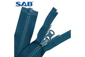 Factory Direct for SAB 5# Open-End Resin Zipper with Rotate Almond Puller for Clothing Accessories