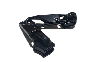 High Quality Matte Black Metal Buckle Self-Locking Anti-Theft Custom 3#5#8# Zipper Slider Plating Zipper Puller Bags Garments