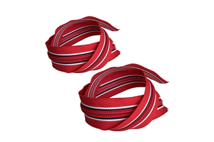 Wholesale High Quality Long Chain Polyester Tape with Nylon Teeth Zipper Custom Length for Handbags