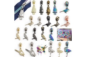 Hot Sale Bird Shape Metal Zipper Pulls High Quality 5# Nylon Clothes Zipper Sliders for Handbag/Pouch/Purse