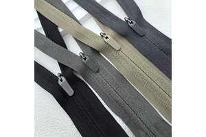 Invisible Nylon Zippers No. 3 4 5 with Plastic Pull Tabs Non-Lock Slider for Pants Skirts Bags