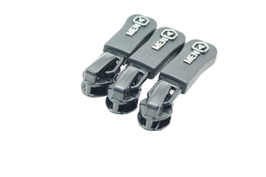 Customizable 3D Metal Zipper Slider with Rectangle Lock for Garment Bags