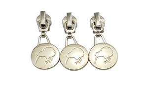 Custom Round Shape Metal Zipper Slider Pullers for Suitcase/Clothing