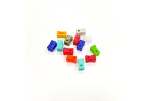 Custom Colored Plastic Zipper Sliders for Transparent Stationery Bags, Clip Buckles, Apparel and Packaging Bags