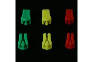 Custom Multi-Color PE PVC Easy Open Sustainable Eco-Friendly Plastic Zipper Slider Header Without Teeth Zipper Sliders