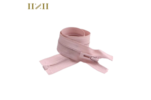 Customized #5 Open-End Pink Nylon Reversed Injection Zipper for Sun-protective Clothing Jackets