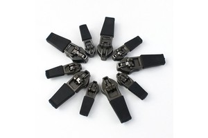 Deepeel BD0615# DIY Sewing Bag Zippers Waterproof Nylon Zips with Reverse Installation Invisible Zipper Sliders Metal Head Pulls