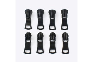 MeeTee ZT010 Black 5# Nylon Waterproof Zipper Accessories for Clothes Jacket Zipper Puller Nylon Reversed Zipper Slider A548
