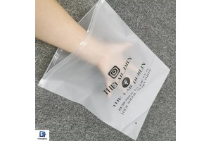 Customizable Re-usable PE Frosted Zipper Bag Plastic Garments/Clothing Slider Zip Lock Bag with Logo Option