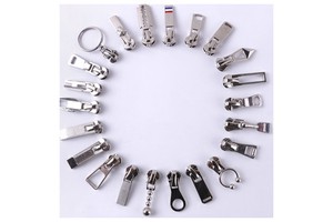 3#5#8#Platinum Copper Teeth Metal Zipper Slider Pull Tab Zipper Head Luggage and Clothing Hardware Accessories Pull Head In stock
