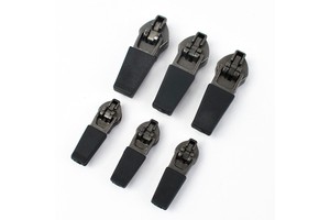 Meetee BD061 5# DIY Sewing Bag Zippers Head Pulls Waterproof Nylon Zips with Reverse Installation Invisible Zipper Sliders