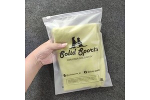 Custom Logo Ziplock Clothing Bags Matte/Frosted Plastic Poly for Clothes for T-Shirts Swimwear Socks Shoes