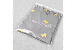 Packaging Zipper Slider T-shirt Garment Bag Matte Reusable Translucent Plastic Ziplock Bags for Clothes