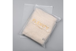 Custom Printed Logo Clothing Packaging Zipper Bag Slide Ziplock T-Shirt Underwear Frosted Matte Packing Clothing Plastic Bags