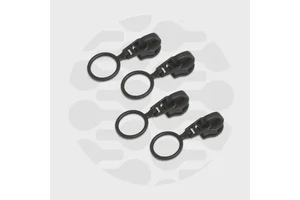 Loop Matte Black Non-Locking Zipper Pulls - size #5