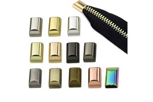 Wholesale Alloy Zipper Pull Clip Buckle Zipper Slider Stopper with Screw Handbag Stop Plug Leather Bags Zipper Tail Lock