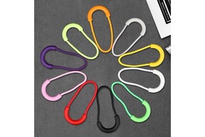 U-Shape TPU Zipper Puller Stopper Customizable Toy Apparel Luggage Accessories Injection Molded Rubber Drawstring Wholesale