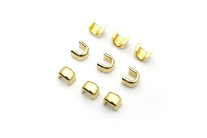 Factory Wholesale Zipper Accessories Stainless Steel U Shape Metal Zipper Stopper for Garment Shoes Zipper Top Stop