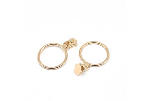 GRS Custom Made Luxury Metal Zipper Slider Puller with Ring Hot Selling Kanrow Brand From Guangdong China for Handbags Garments