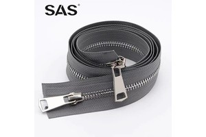 SAS Auto Lock Slider Zipper Different Color 15-80cm Metal Zippers for Bags Jackets Open-End Double Side Zipper