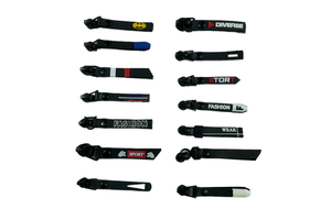 High-quality Custom logo Labels Leather Nickel-plated Nickel-free Zipper Sliders Brand Waterproof Nylon PVC Bags Clothing