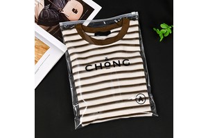 Custom Zip Lock Bags for Clothes With Logo Printed Zipper Recycle Plastic Bags Packaging Bag Clothing Ziplock Bag Plastic Bags
