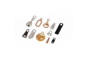 Custom Zip Puller Garment Metal Zipper Puller Slider Head Puller Zipper Custom Logo Bag Zipper