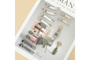 High Quality Custom Zipper Pulls Black Cord Metal Slider Fancy Metal Bags Iron Transfer for Clothes Push-pull Closure