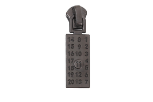 Custom Engraved Logo Zinc Alloy Non-Lock Durable Zipper Sliders for Bags and Garment with Black Finish Brand JIAXU