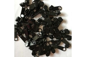 For YKK No. 3 Large Nylon Zipper with Lockless Puller Fast Supply of Metal Material Zipper Sliders in Stock