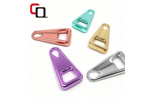 Custom Logo Color Zinc Alloy Strong Portable Chubby Style Zipper Pulls Slider Replacement Zippers