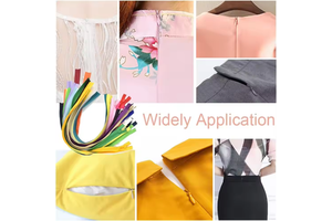 Custom Length Strong Nylon Invisible Zippers Various Colors for Sewing Clothes Bags Shoes Garments Close-End Plastic Type