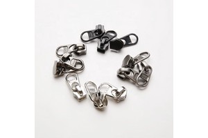 SBS High Quality Metal Slider Puller Durable Size 5 Reverse Short Zipper Puller for Luggage and Garments Factory Wholesale