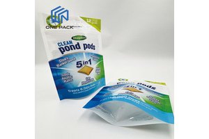 LOW MOQ Custom Print Hand Washing Liquid Laundry Soap Pods Bags Capsules Lavender Scents Laundry Detergent Beads Packaging Bags