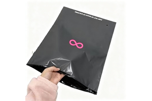 Custom Transparent Matte PE Packaging for Clothing Swimwear - Eco-Friendly Stylish Biodegradable Slider Hoodie Zipper Bags EVA