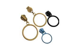 Factory Direct Wholesale Round Pull Tab Metal Auto-Lock Zipper Slider Size #5, Customizable for Garment Luggage Bag Accessories