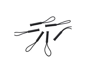 Wholesale New Black Zipper Pulls Clothes Accessory OEM Pull Zipper Plastic Rope Slider Puller