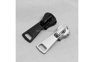 3#5#8#Platinum Copper Teeth Metal Zipper Slider Pull Tab Zipper Head Luggage and Clothing Hardware Accessories Pull Head In Stock