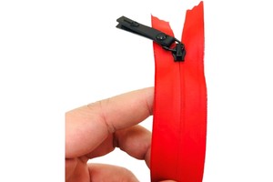 High Quality Nylon Waterproof Close-End Auto Lock Slider Zipper 60cm Length Outdoor Equipment High Visibility Direct Sale
